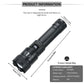 High-Power LED Flashlight 2000LM – Tactical USB Rechargeable Torch