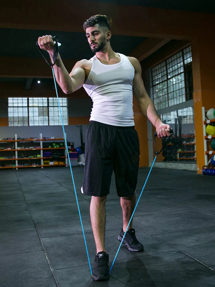 Resistance Bands with Handles - Elastic Workout Bands for Muscle Training & Physical Therapy