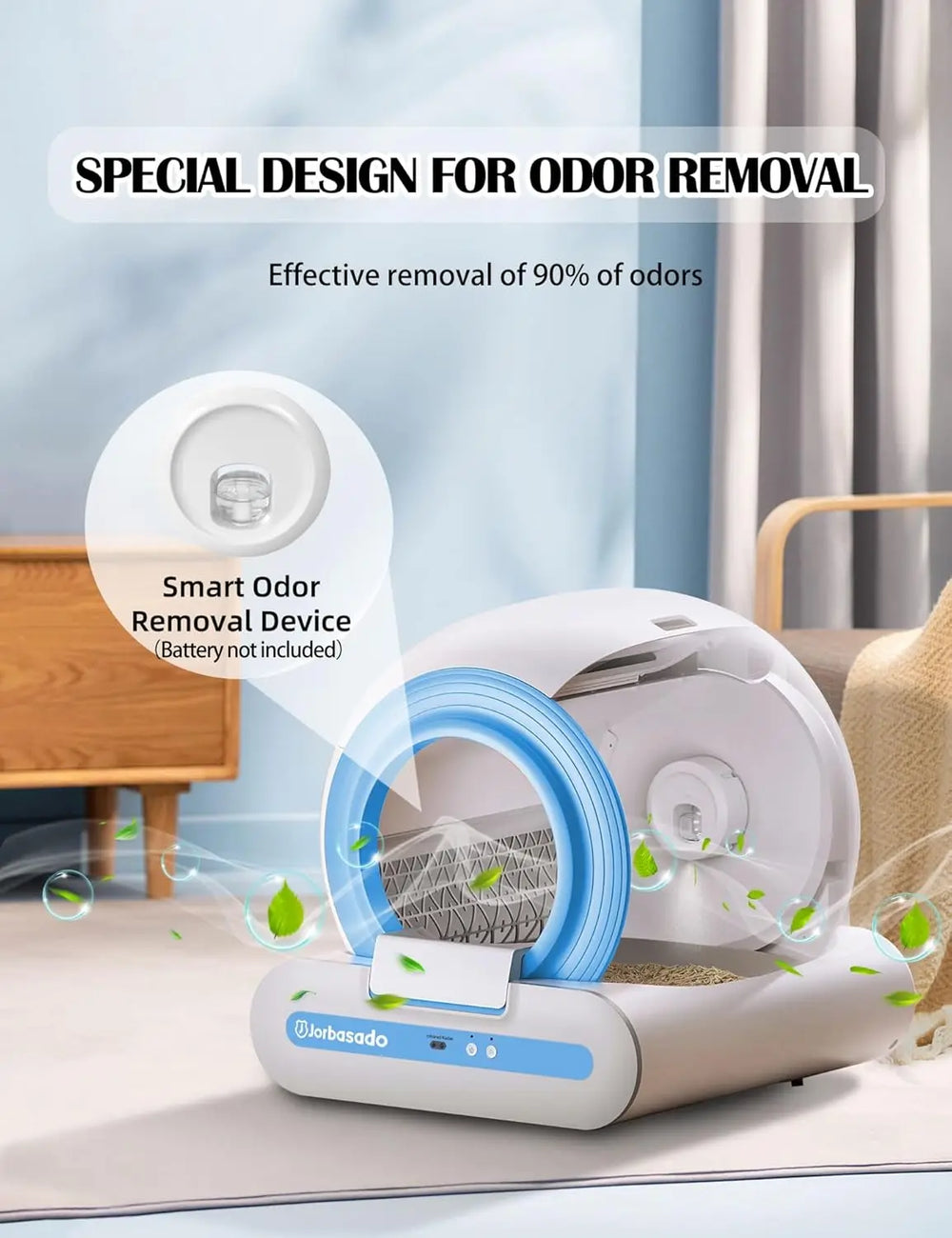 Self-Cleaning Litter Box with APP Control & Odor Removal