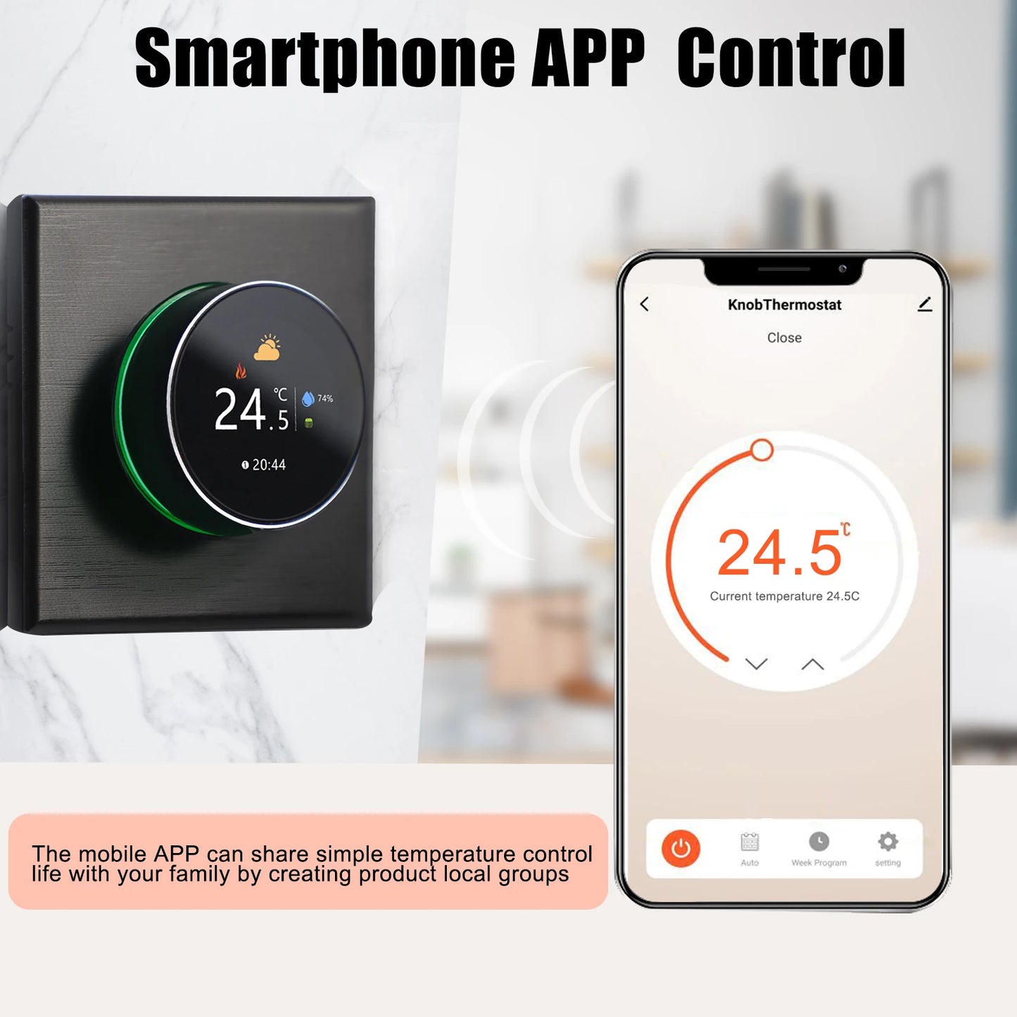 WiFi Smart Thermostat - Programmable Temperature Controller with App & Voice Control