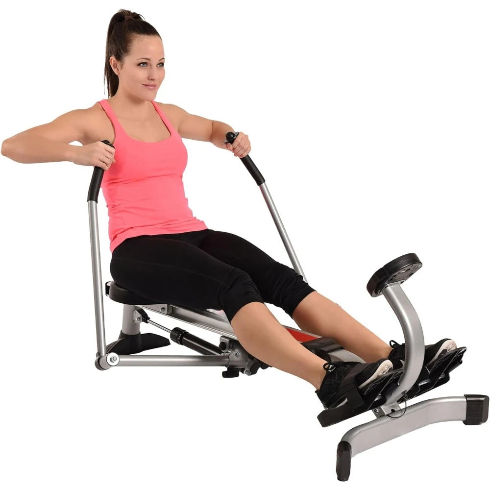 Rowing Machine for Home Gym – Air Rower Fitness Exercise Equipment