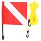 KEEP DIVING Spearfishing Inflatable Torpedo Float with Flag