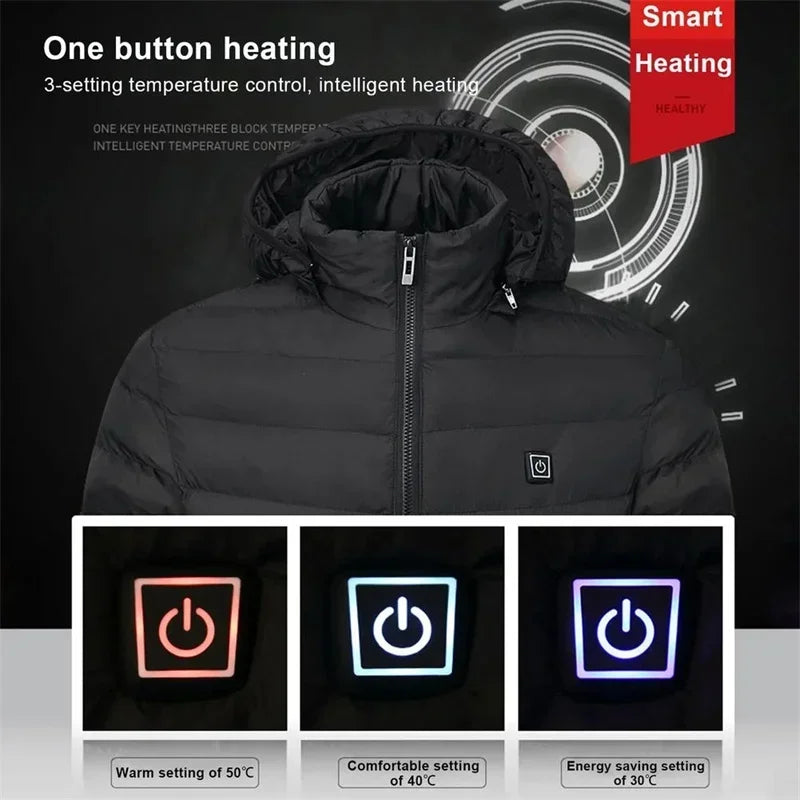 Heated Jacket & Vest for Men & Women – USB Powered, Warm Hunting & Hiking Coat