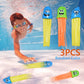 3Pcs Swimming Pool Throwing Toys – Colorful Underwater Fun for Kids Dive Training