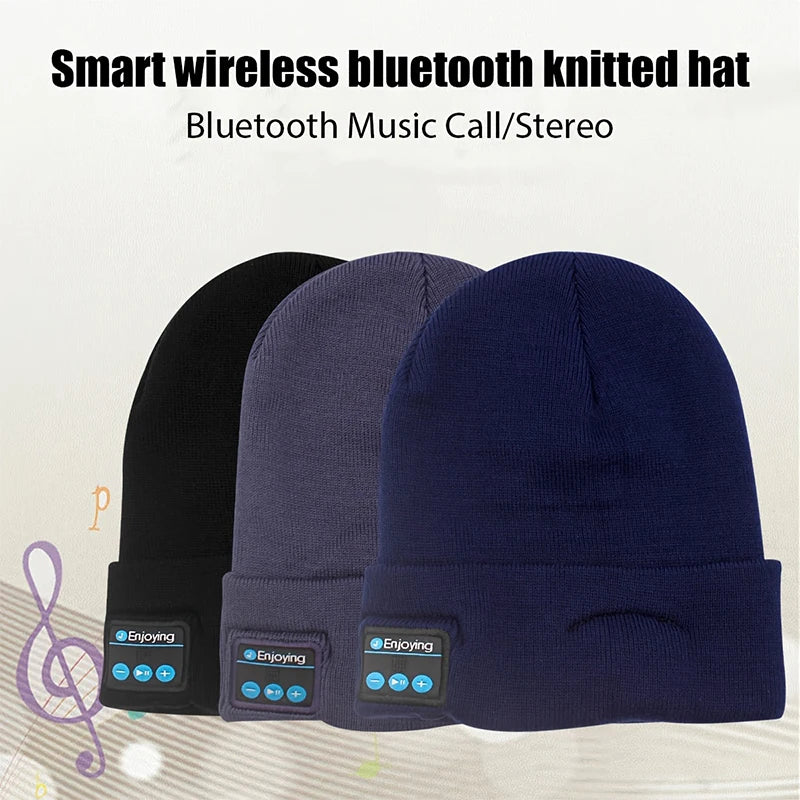 Winter Sports Bluetooth Hat Beanie with Wireless Headset Speaker