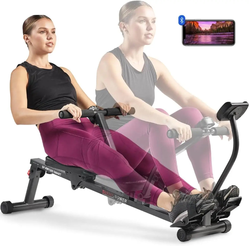 Compact Adjustable Rowing Machine – 12 Resistance Levels, Full Body Workout