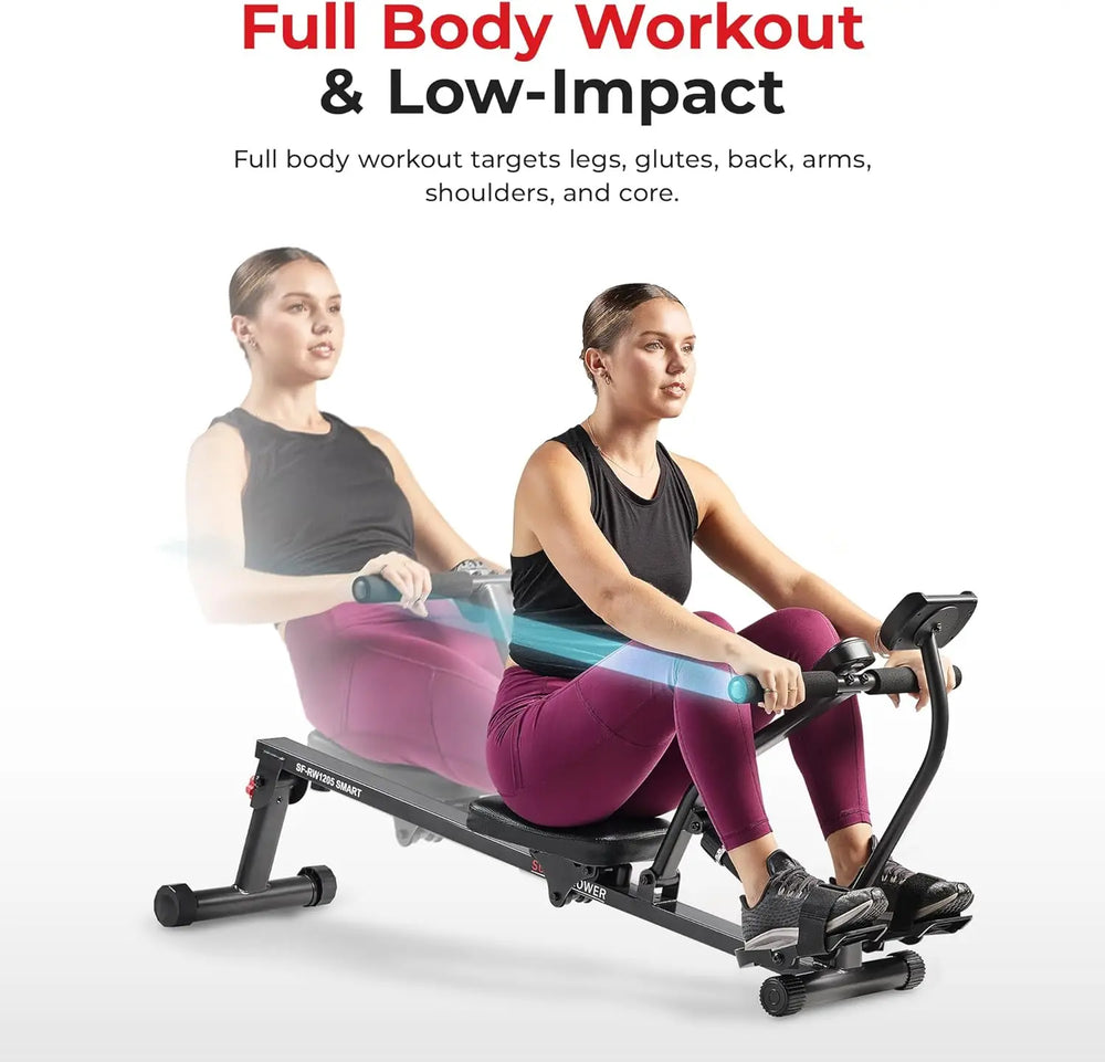 Compact Adjustable Rowing Machine – 12 Resistance Levels, Full Body Workout