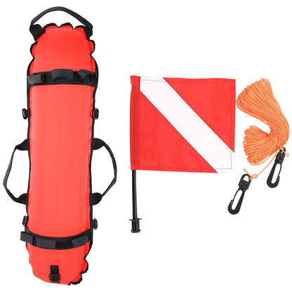 KEEP DIVING Spearfishing Inflatable Torpedo Float with Flag