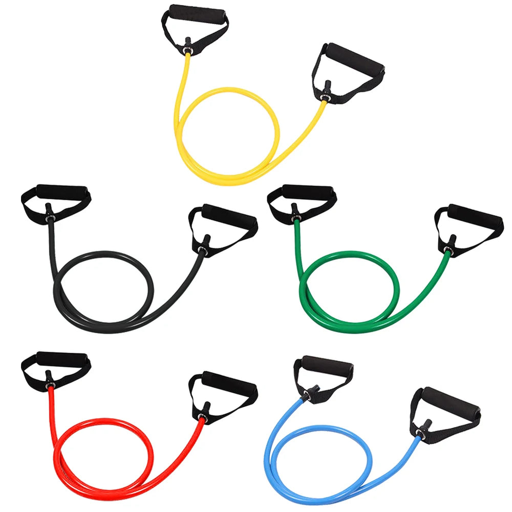 Resistance Bands with Handles - Elastic Workout Bands for Muscle Training & Physical Therapy