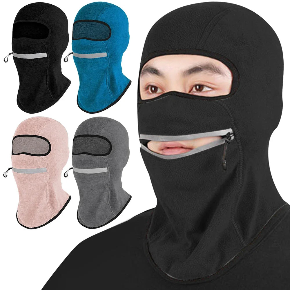 Cycling Face Safety Mask Winter Fleece Hat & Scarf for Men & Women