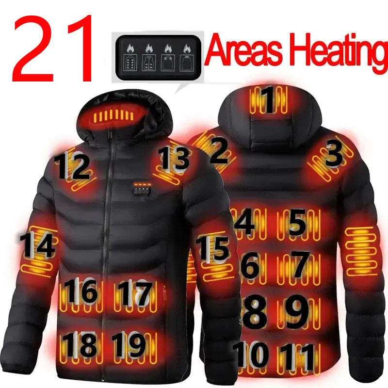 Heated Jacket & Vest for Men & Women – USB Powered, Warm Hunting & Hiking Coat