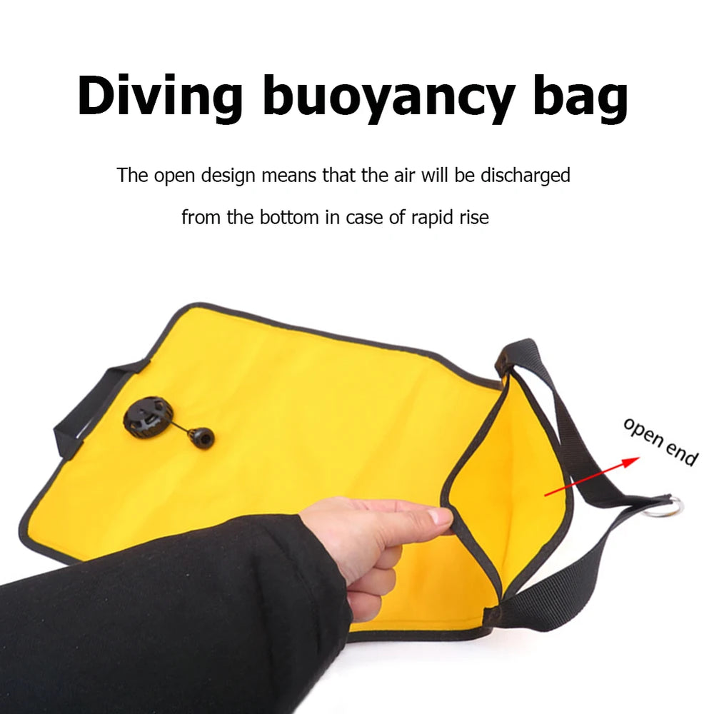 30lbs Scuba Diving Lift Bag with Dump Valve – Underwater Snorkeling Salvage & Flotation Gear